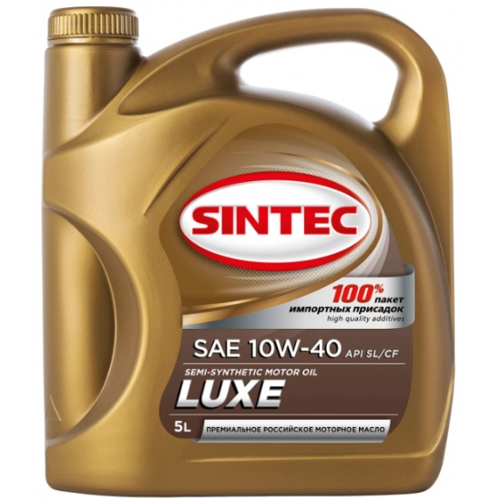 Масло моторное п/синт Sintec Luxe 10W-40 SL/CF 5литр (SINTEC) - 1