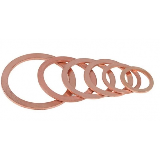 Шайба Ф22х27х1 медная (уп.20 шт) "ГБЦ" - 1