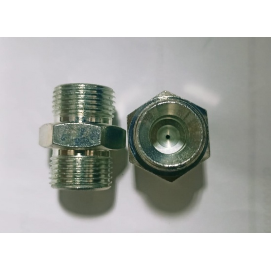 Штуцер соединительный РВД (M20*1,5-М20*1,5) ДРОССЕЛЬНЫЙ - 1