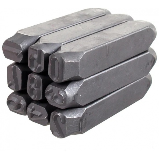 Набор клейм цифровых 10мм  (повышенной твердости) АвтоDело 40581 - 1