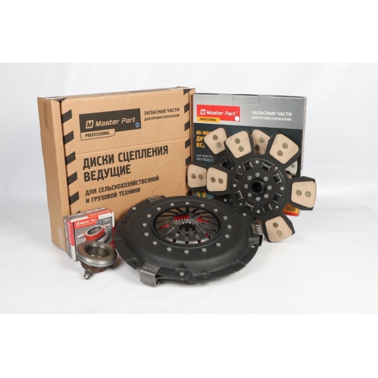 Муфта сцепления ЛЕПЕСТКОВАЯ в комплекте с 2-мя дисками ( КЕРАМ.НАКЛАДКИ + РЕЗИНОВЫЕ ВТУЛКИ ) - 1