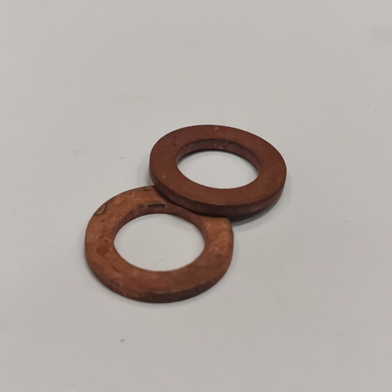 Шайба медная D9x15x1,5 мм на форсунку "плоская" (МТЗ) - 1