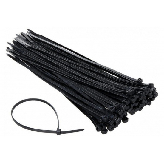 Стяжка кабельная 4,8 (5) *300 черная (100) шт - 1