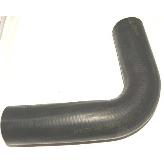 142-1303010 ПАТРУБОК РАДИАТОРА ВЕРХНИЙ МТЗ-1221 (синий силиконовый) - 1