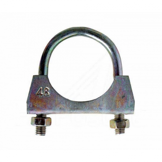 Хомут глушителя d-48 люкс (цинк) "ГОСТех" - 1