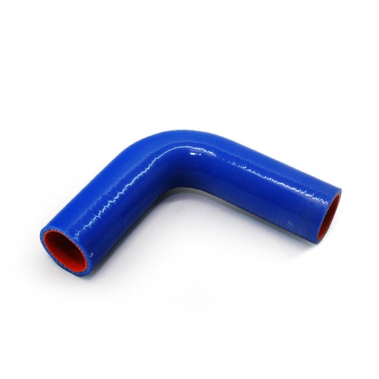 50-1303062-В2 ПАТРУБОК РАДИАТОРА  НИЖНИЙ (синий силиконовый) - 1