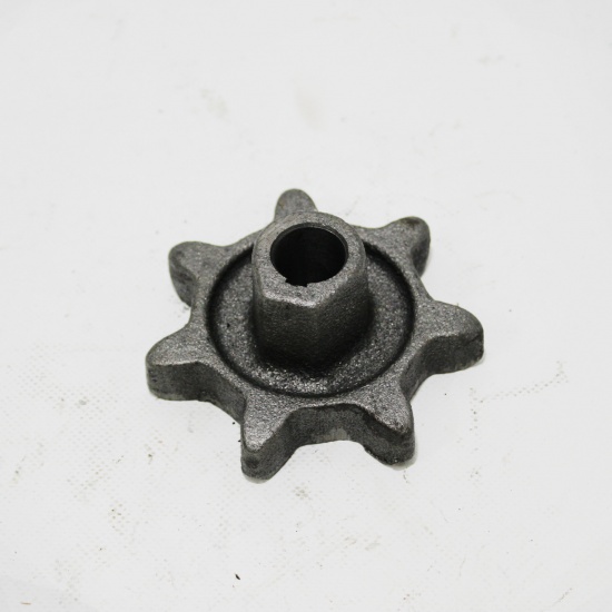 Звездочка z=7, t=38 d=20 распредел. шнека (литая чугун) (УКР) - 1