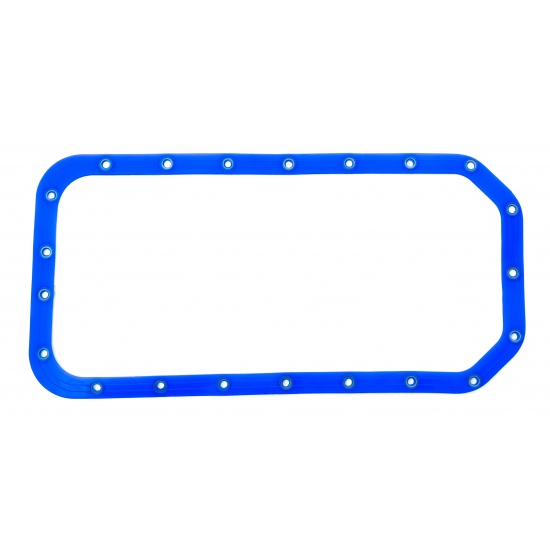 Прокладка поддона ЯМЗ-236 блока цилиндров резино-пробка шайбами синий силикон "ГБЦ" - 1