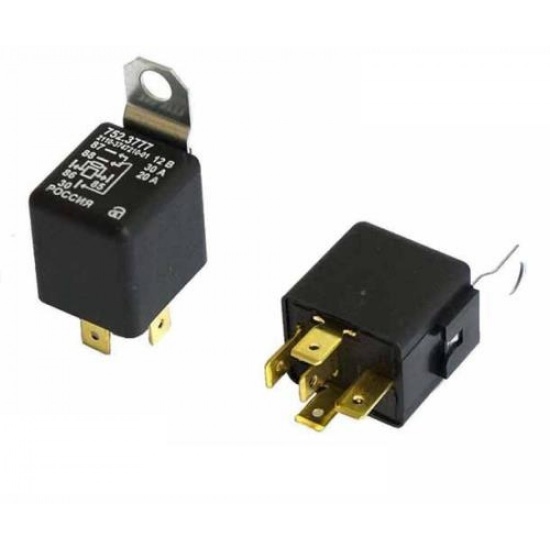 РЕЛЕ 752.3777-10 ЗАМЫК. 4-КОНТ. с резистором (ан. 902.3747-10) 30А 12В (Авар ОАО, Псков) (08.1304) - 1