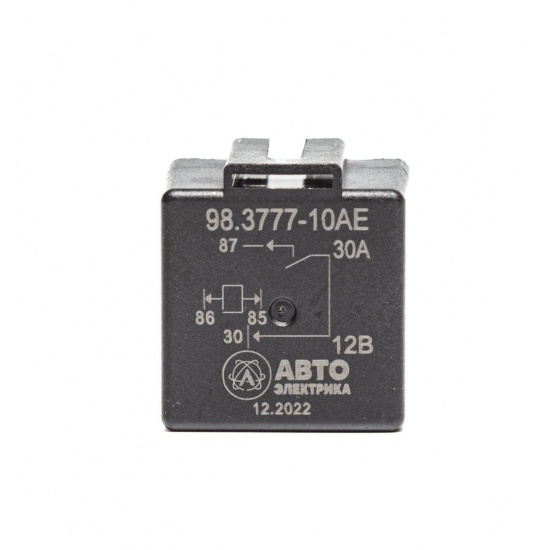 Реле (аналог 90.3747-10, 75.3777-10) 4-х контактное замыкающее с кронштейном (30А 12В) - 1