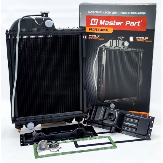 РАДИАТОР  МТЗ  ( мет .бак ) ( МЕДНО-ЛАТУННАЯ СЕРДЦЕВИНА 4-х рядный) - 1