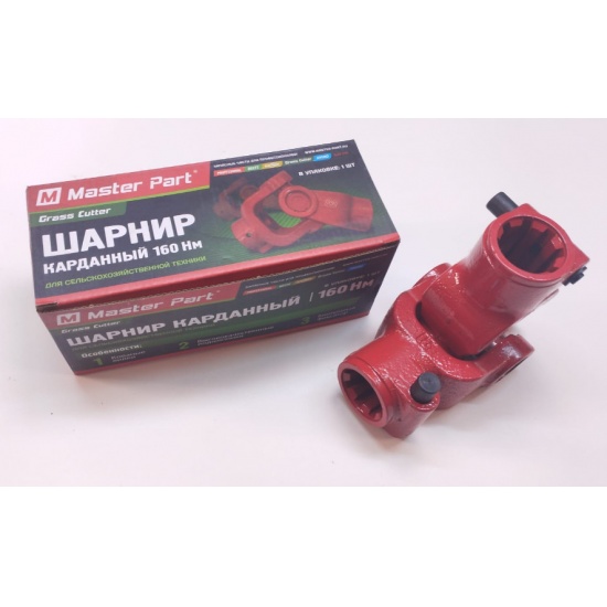 Шарнир (Шлиц D-8х32х38 с фикс-м – Шлиц D-8х32х38 с фикс-м) крестовина 28х73 мм, 160 Нм - 1