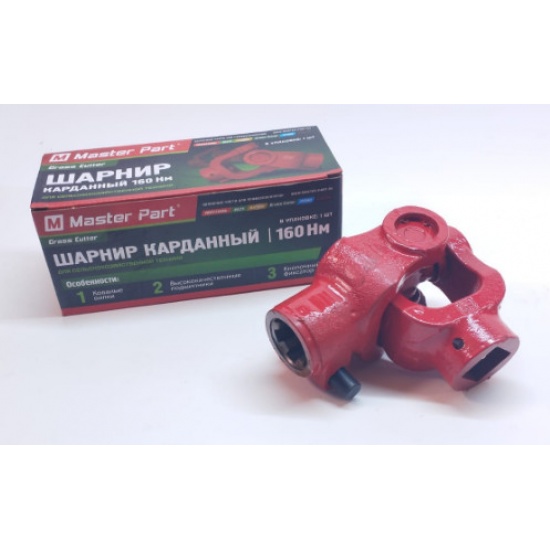 Шарнир (Шлиц D-6х32х38 с фиксатором  – Квадрат 28х28) крестовина 28х73 мм, 160 Нм - 1