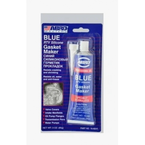 Герметик силиконовый синий 85 гр. "ABRO" - 1