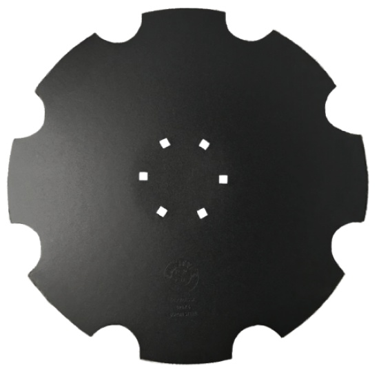 Диск «Ромашка» D=620мм, тол. 6мм, 6 кв. отв. 13х13 на расстоянии 130мм - 1
