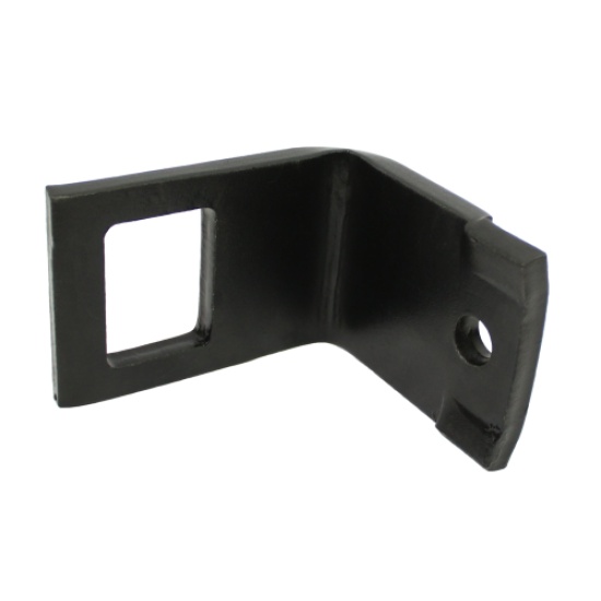 Зажим на раму 60х60 к S-образной стойке 45х12,45х10 (303765) черный RAL 9005 глянец толщина 8мм - 1