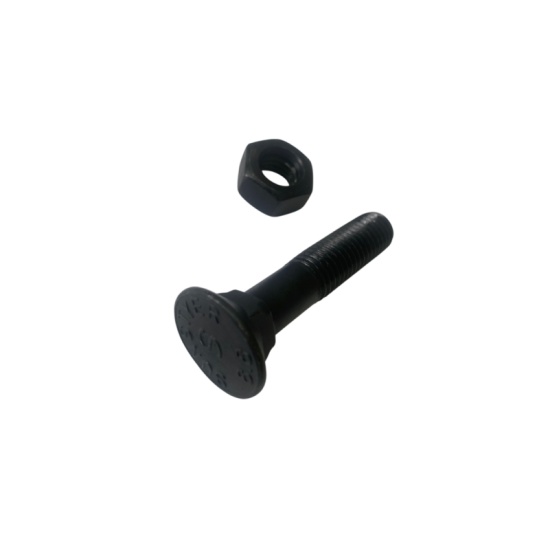 Болт с гайкой 12х60. Прочность 8.8  овальная головка - 1