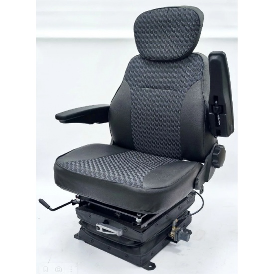 Сиденье УК ( ПРОФИ-П ) ПНЕВМОПОДВЕСКА, ПОВОРОТНЫЙ механизм, экокожа+жаккард, подголовник,подлокот.) - 1