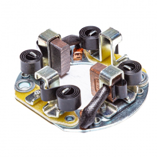 Траверса (щёткодержатель) стартера, МТЗ, 12 В, в сборе со щетками (ан. 123703102) - 1